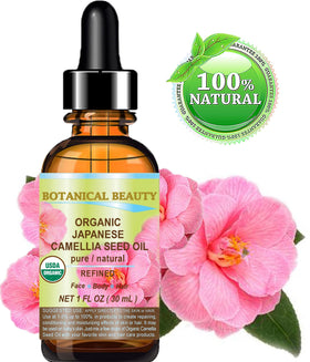 Application of Botanical Beauty Camellia Seed Oil on skin for hydration
