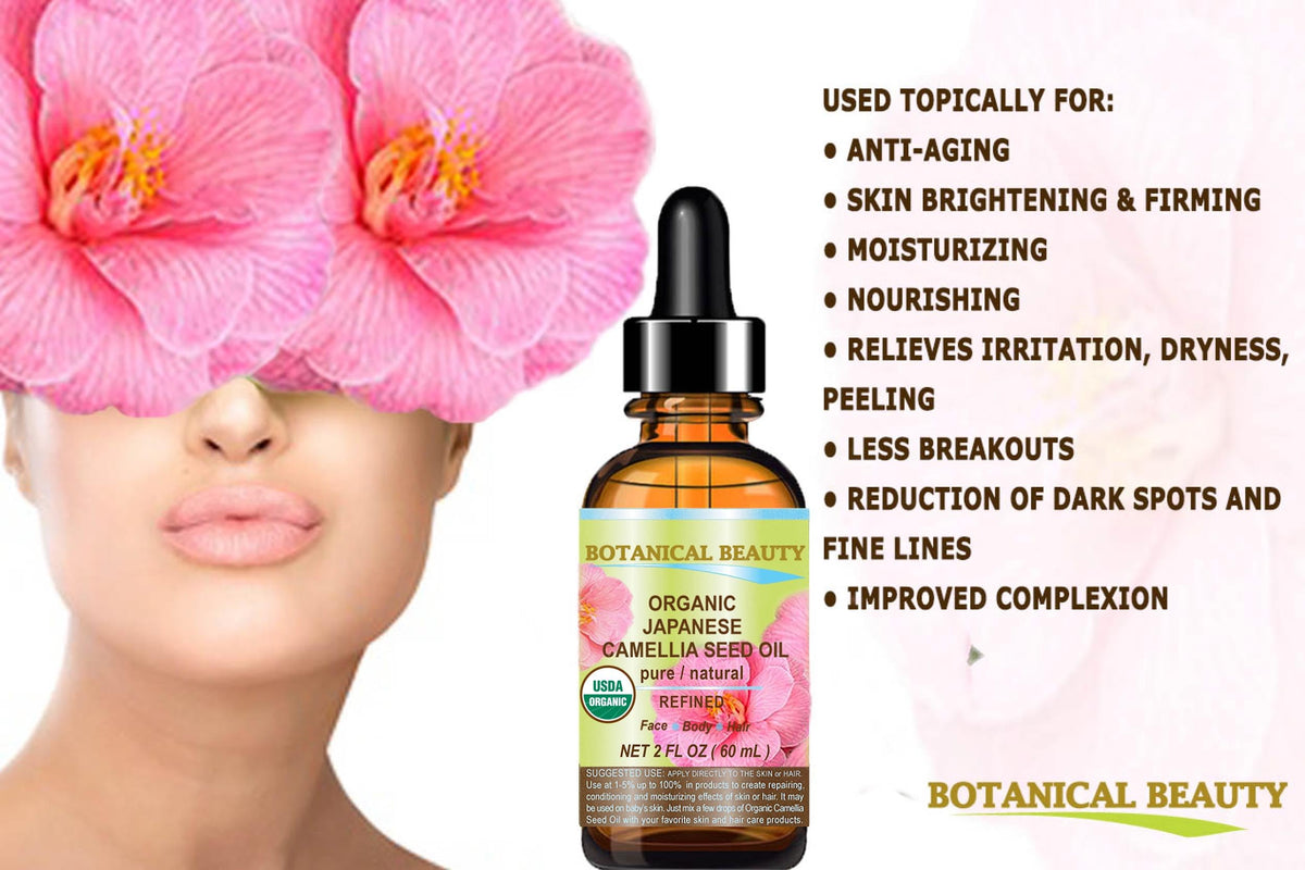 Nails: Botanical Beauty Camellia Seed Oil for cuticle and nail care