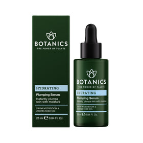 Botanics Hydrating Serum bottle with pump for easy daily hydration.