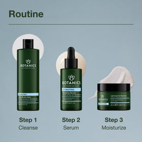 Botanics Hydrating Serum snow mushroom ingredient signals plant-powered hydration.