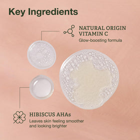 Close-up texture of Botanics Vitamin C Serum with lightweight, silky finish.