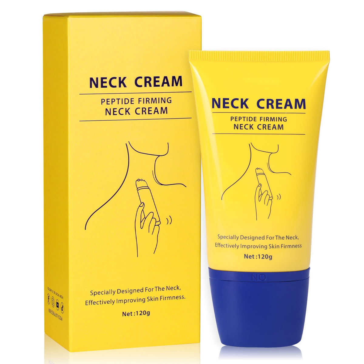 Botanikind neck-cream-roller-absorption facilitates smooth, hydrated skin after application.