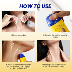 Botanikind neck-cream-roller-skin-tightening targets sagging areas for a firmer appearance.