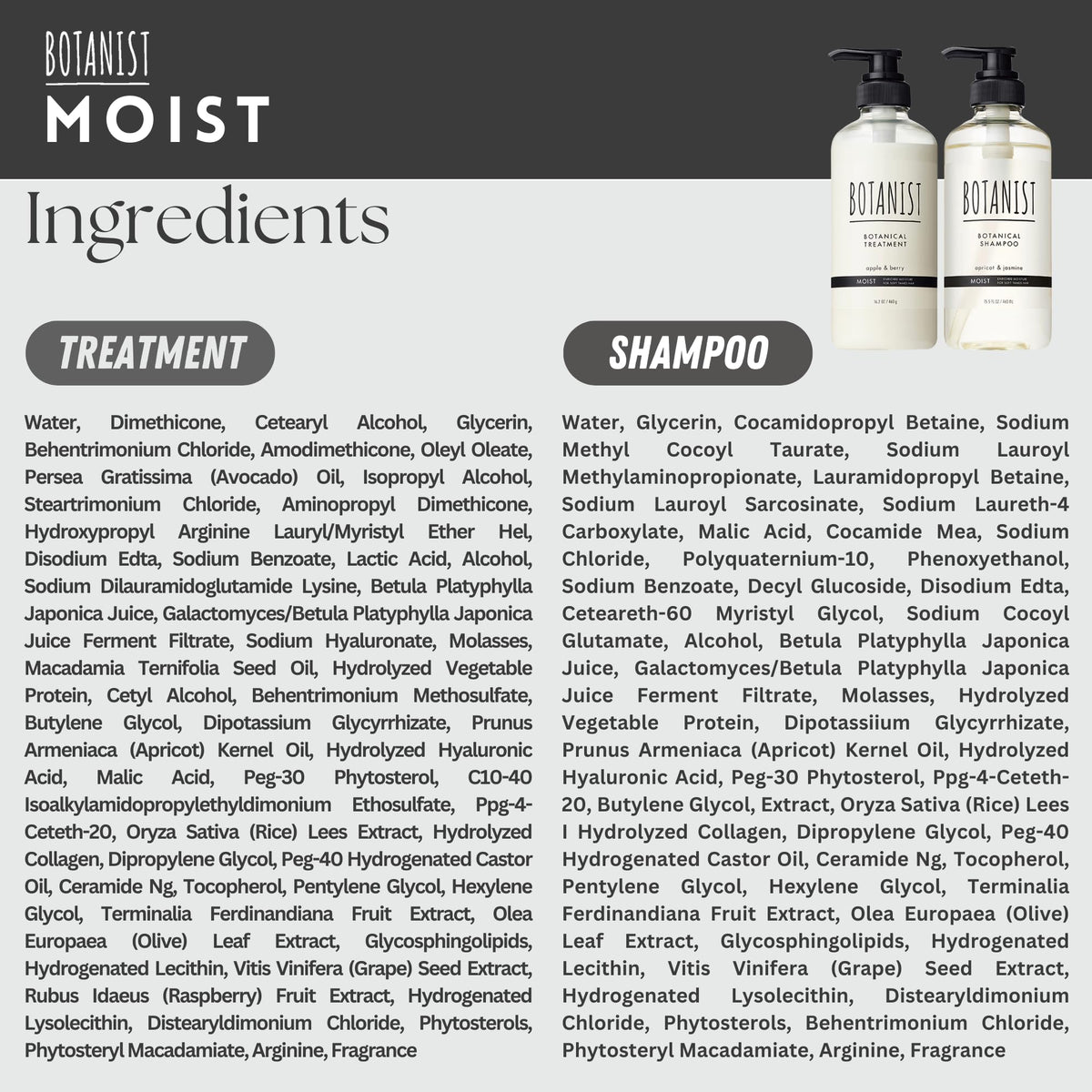 Botanist hair shine result depiction indicating healthier-looking strands.