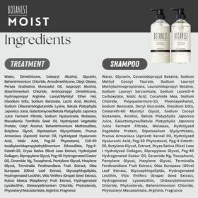 Botanist hair shine result depiction indicating healthier-looking strands.