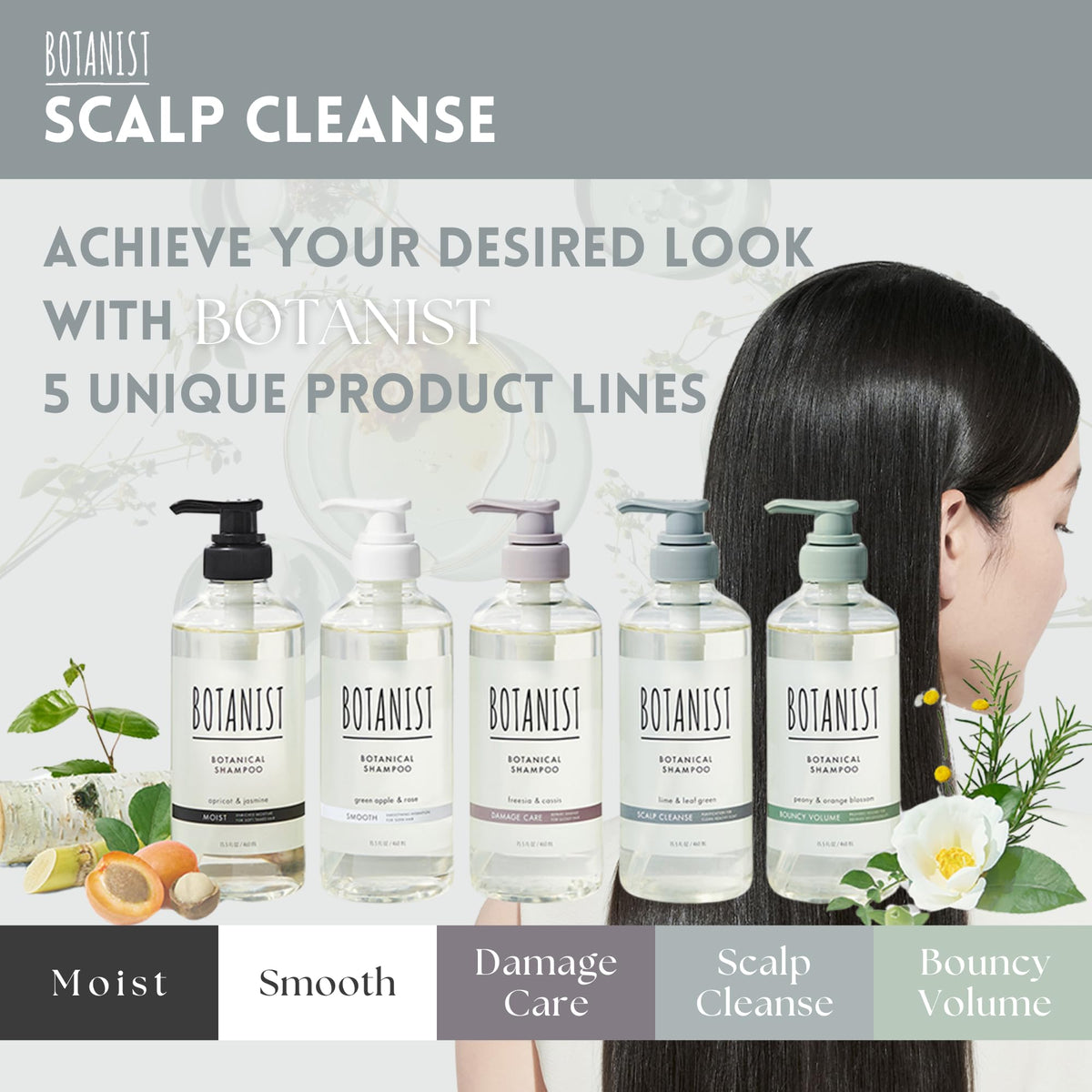 Botanist Japan branding conveys trusted scalp care heritage