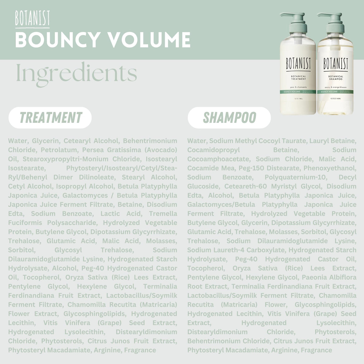 Botanist Japan-brand packaging highlighting premium haircare from Japan