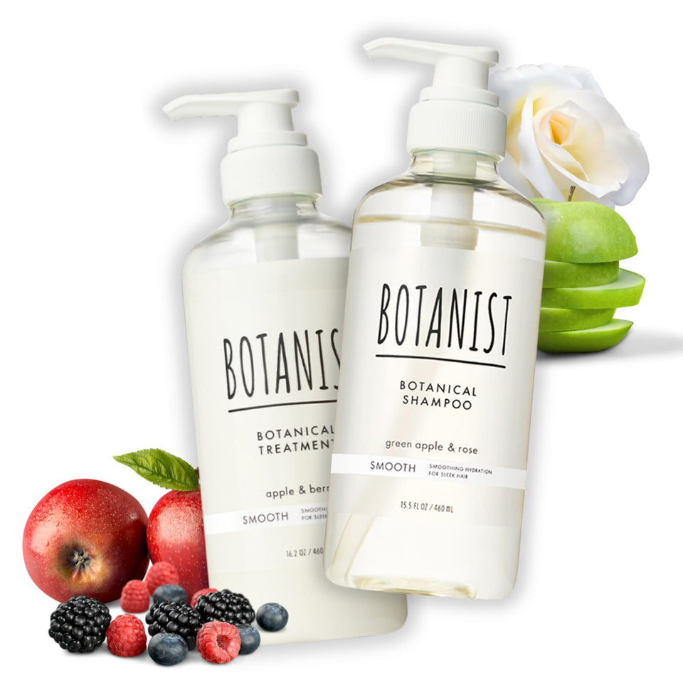 Botanist Moisturizing Shampoo bottle pour highlights gentle daily cleansing for balanced scalp.