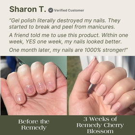 Botanist Nails The Remedy growth glow hints at healthier-looking nails over time.