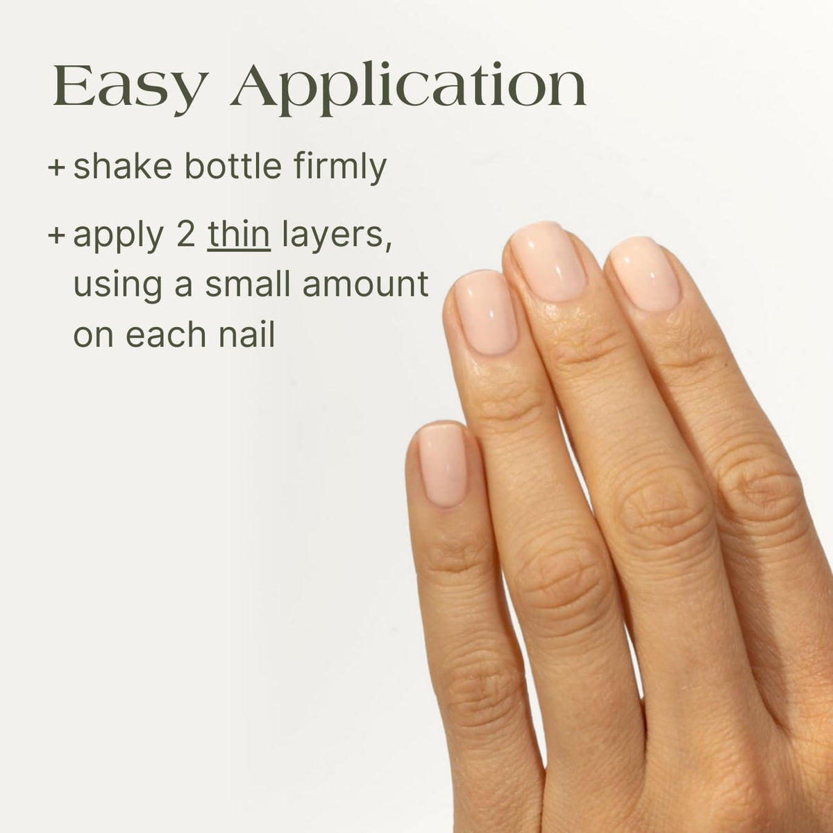 Botanist Nails The Remedy with top coat suggests extended wear and protection.