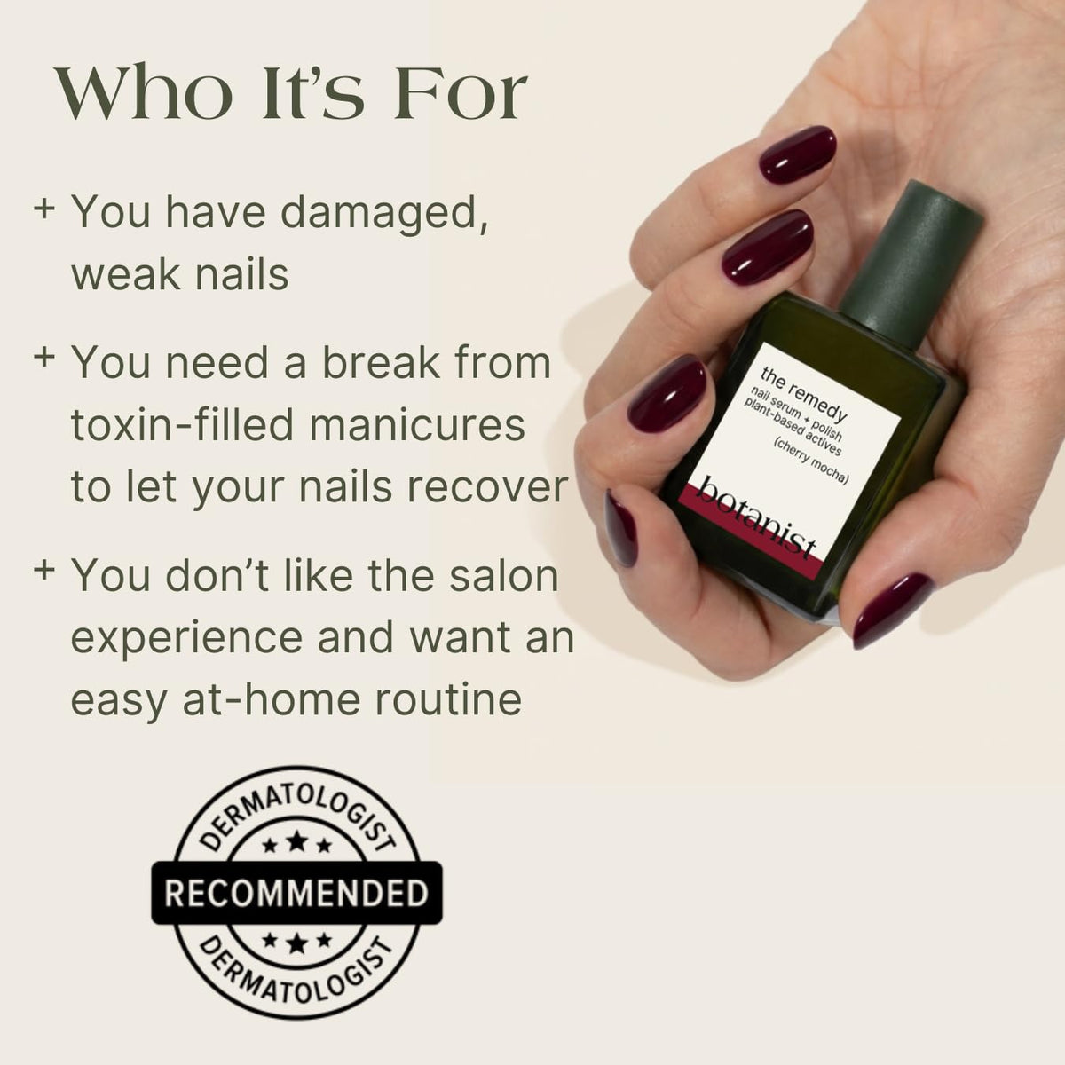 Botanist Nails The Remedy packaging vegan case highlights eco-friendly storage.