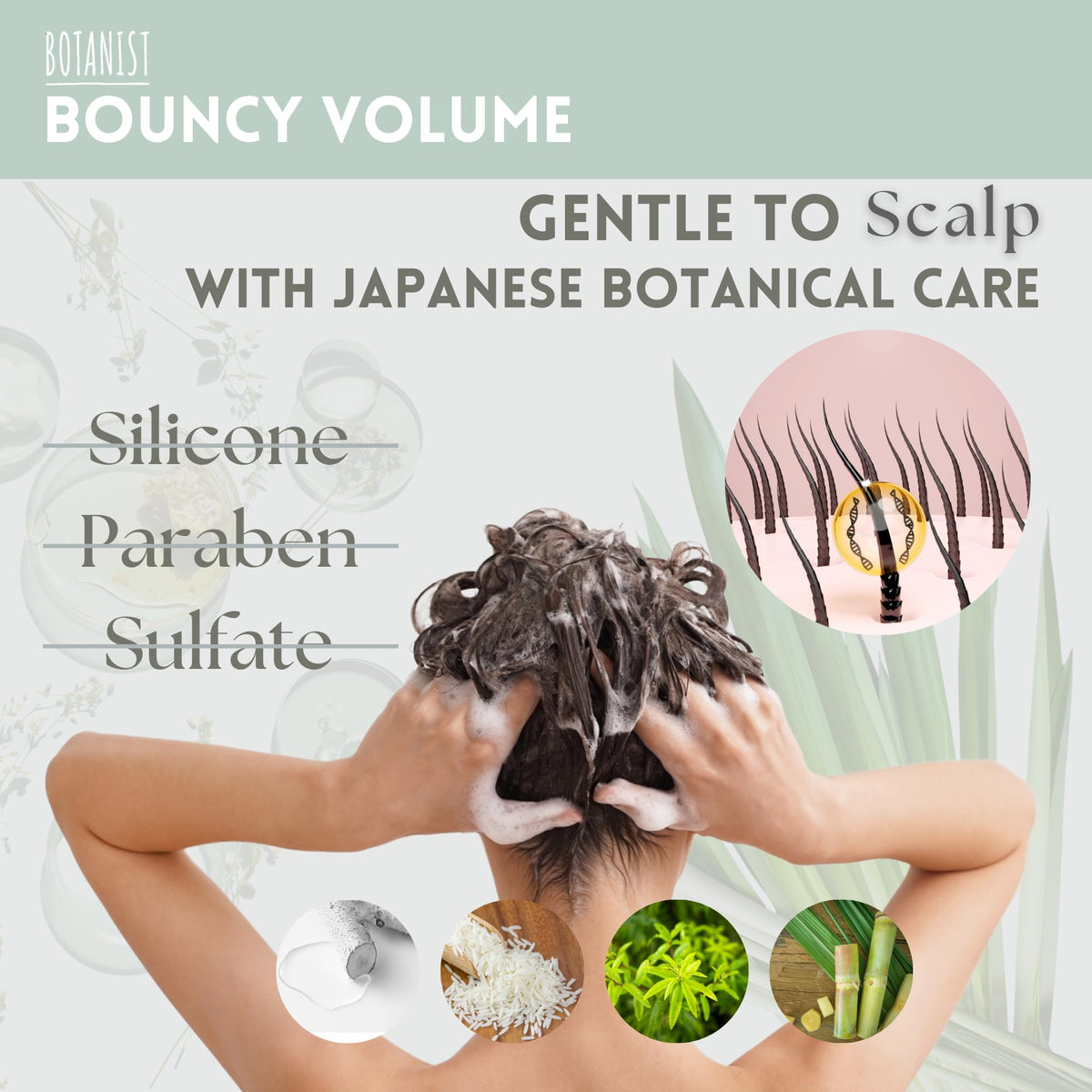 Botanist Natural-origin ingredients label emphasizing clean formula