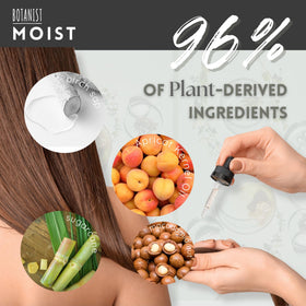 Botanist packaging box highlighting natural-origin formula.