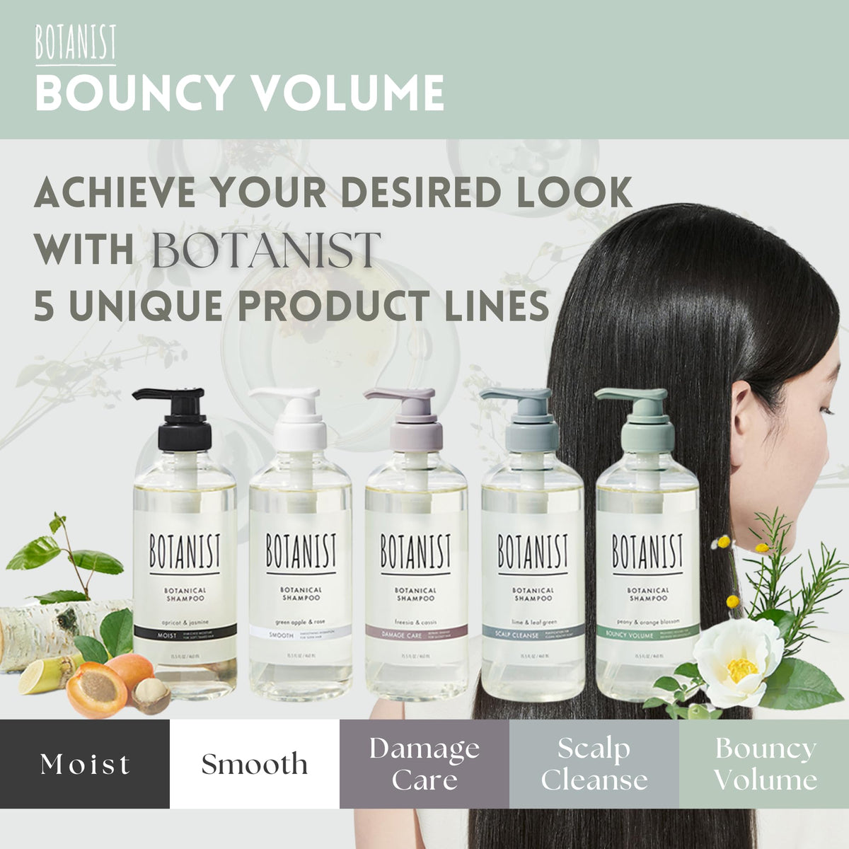 Botanist Sulfate-free formulation label signaling gentle cleansing