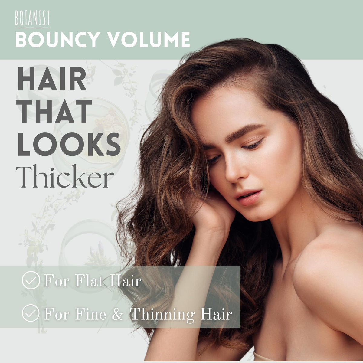 Botanist Thickening Conditioner bottle front for smooth curls