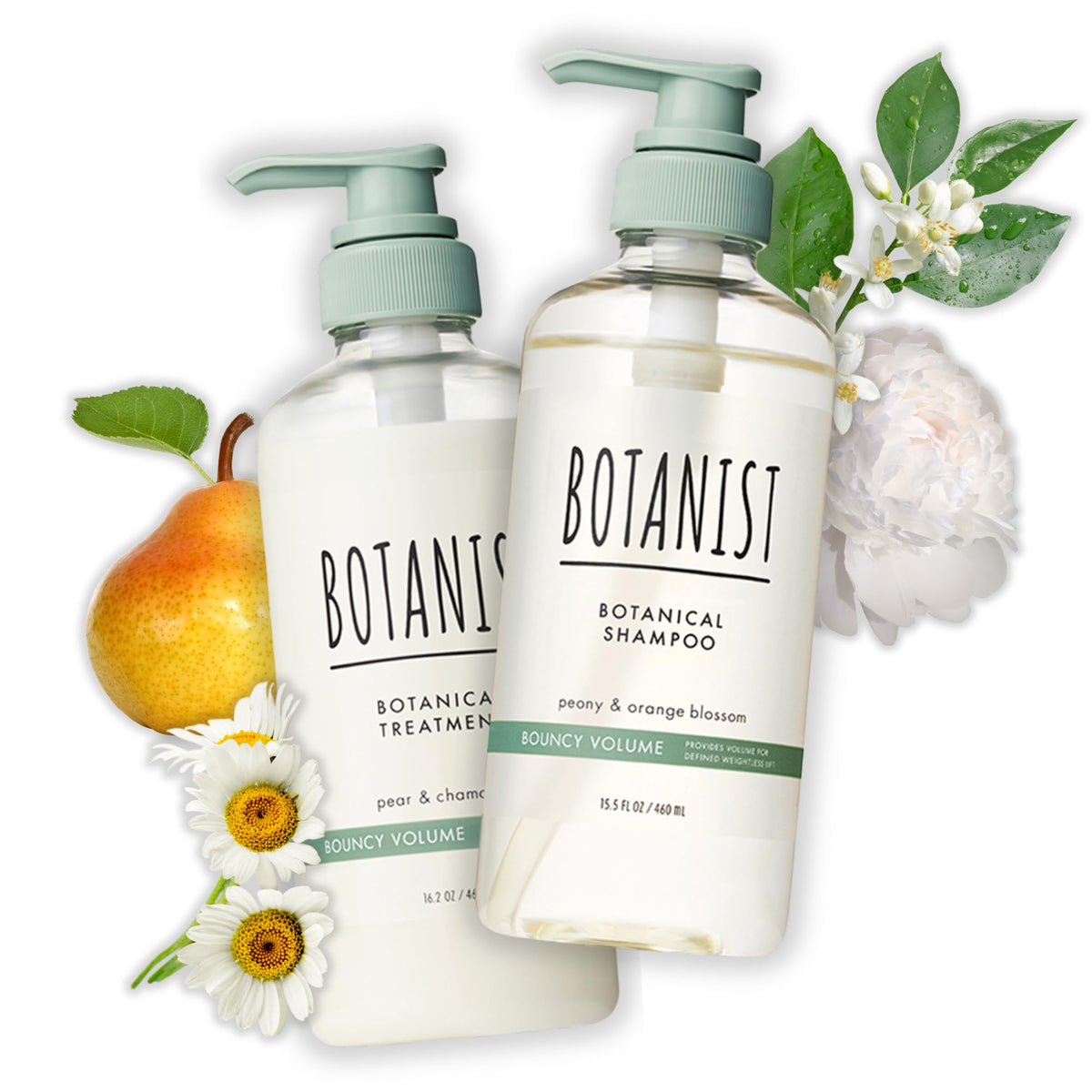 Botanist Thickening Shampoo bottle front showing volume boost for curly hair