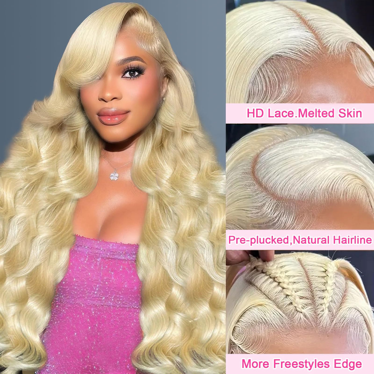 BOTNNS 613 close-up reveals soft Brazilian virgin hair with minimal tangling
