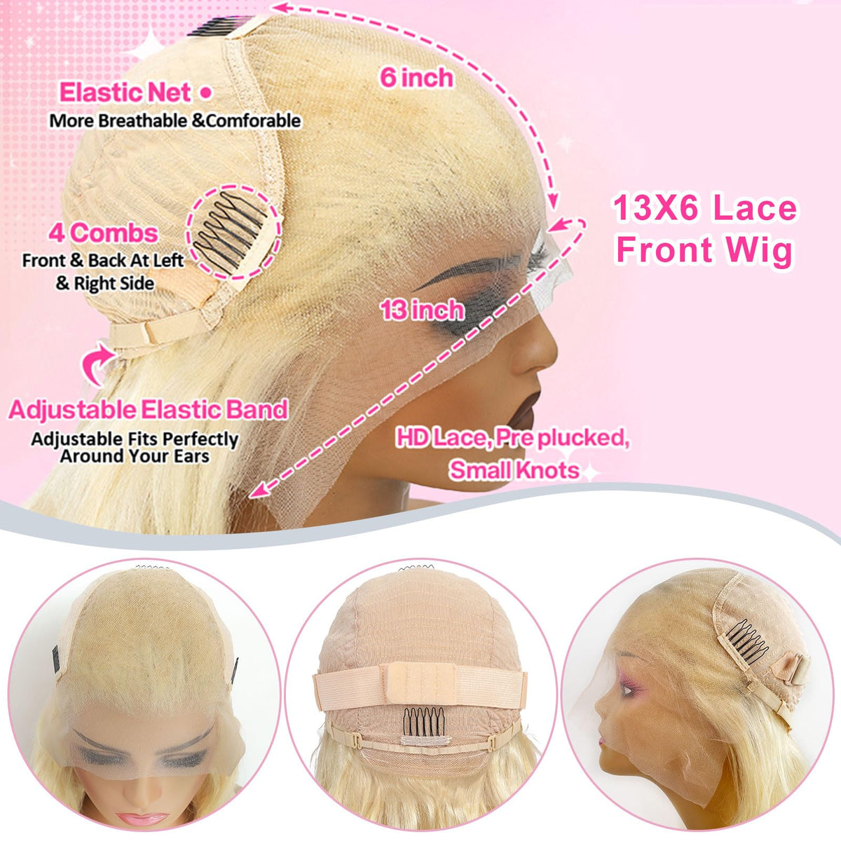 BOTNNS 613 pre-plucked hairline adds natural baby hairs