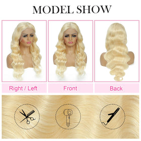 BOTNNS 613 wig on model demonstrates versatile styling options
