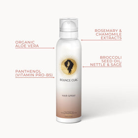 Bounce Curl Alcohol-Free Strong Hold HairSpray spray nozzle precise for ultra-fine application.
