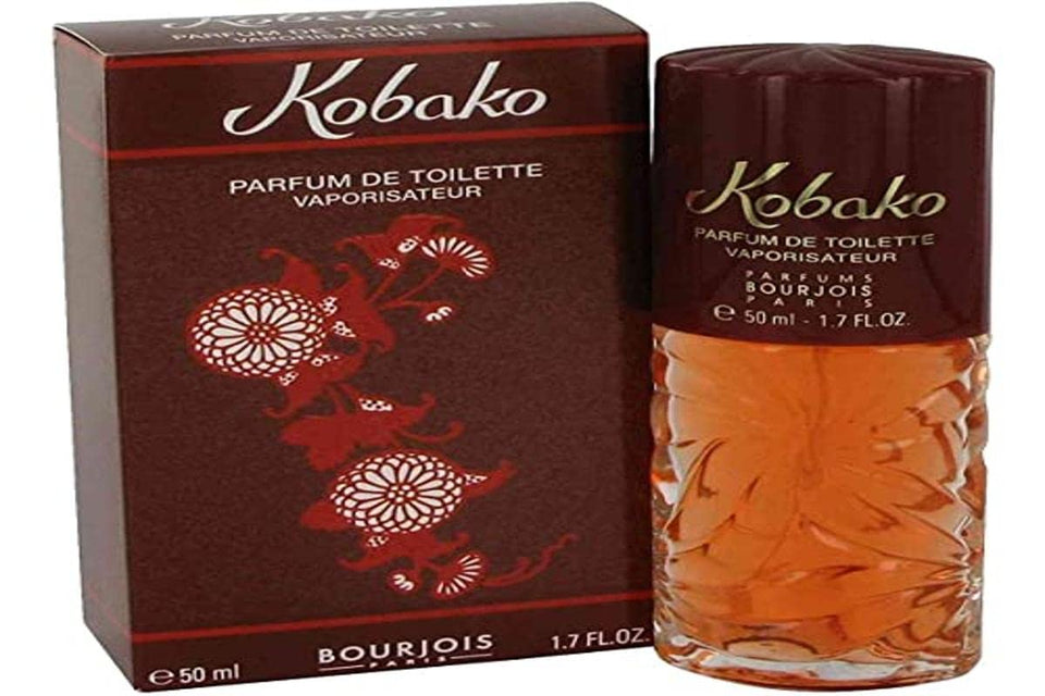 Bourjois Kobako eau de toilette bottle, elegant floral-chypre scent for everyday wear.