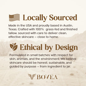 BOVEA balm aroma notes soften routine with vanilla scent.