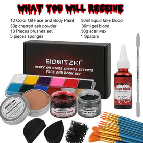 Bowitzki gel fake blood 30ml ideal for realistic splatter effects.