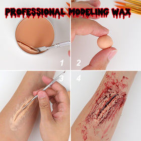 Bowitzki liquid fake blood 30ml for dripping scar effects.