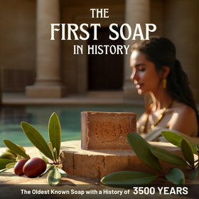 BOX 4 BODY Aleppo soap bar close-up shows laurel and olive oils for nourished skin.