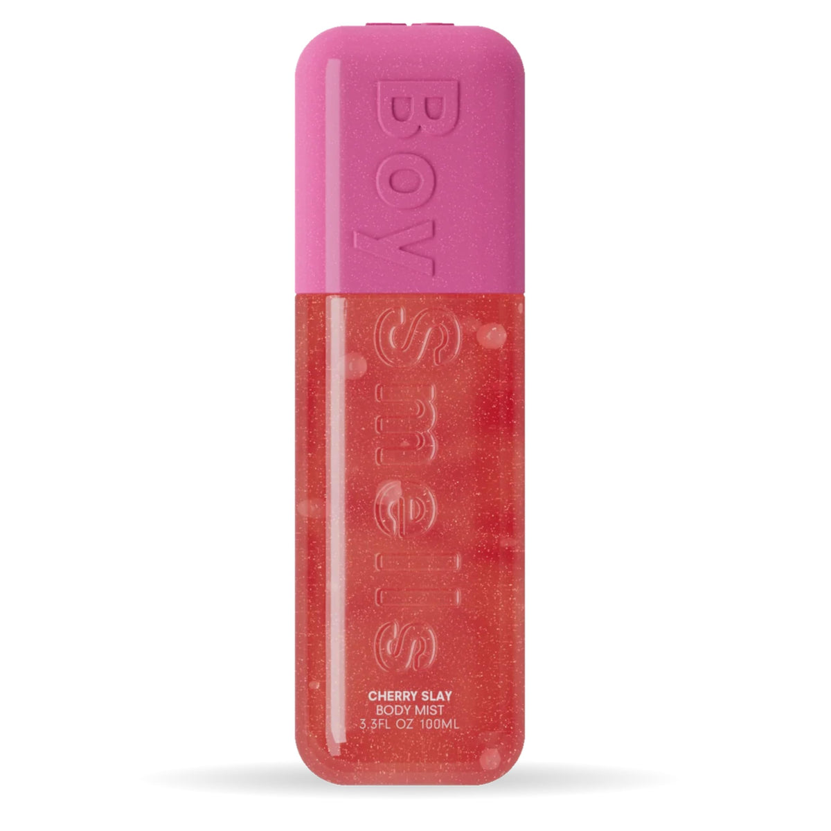 Boy Smells Cherry Slay bottle pour reveals fruity glow for a light refresh.