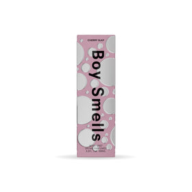 Boy Smells Cherry Slay oakwood base provides warm grounding for lasting scent.