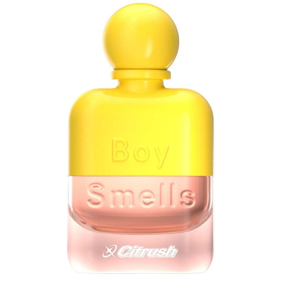 Boy Smells Citrush bottle top view, a bold citrus intro for daily freshness