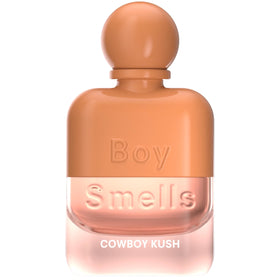 Boy Smells Cowboy Kush bottle pour highlights a bold, long-lasting character for evenings.
