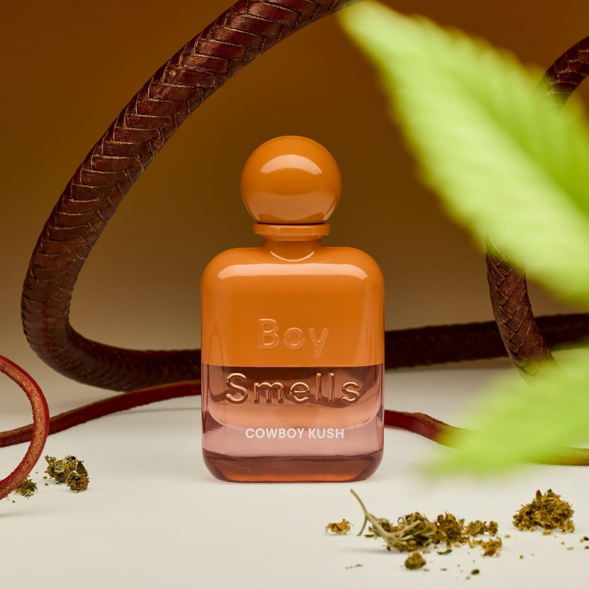 Nighttime scene with Cowboy Kush suggests versatile fragrance for after-hours wear.