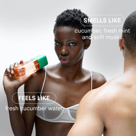 Boy Smells Cuc Travel Mist with mint and jasmine lifts mood with a light aroma.