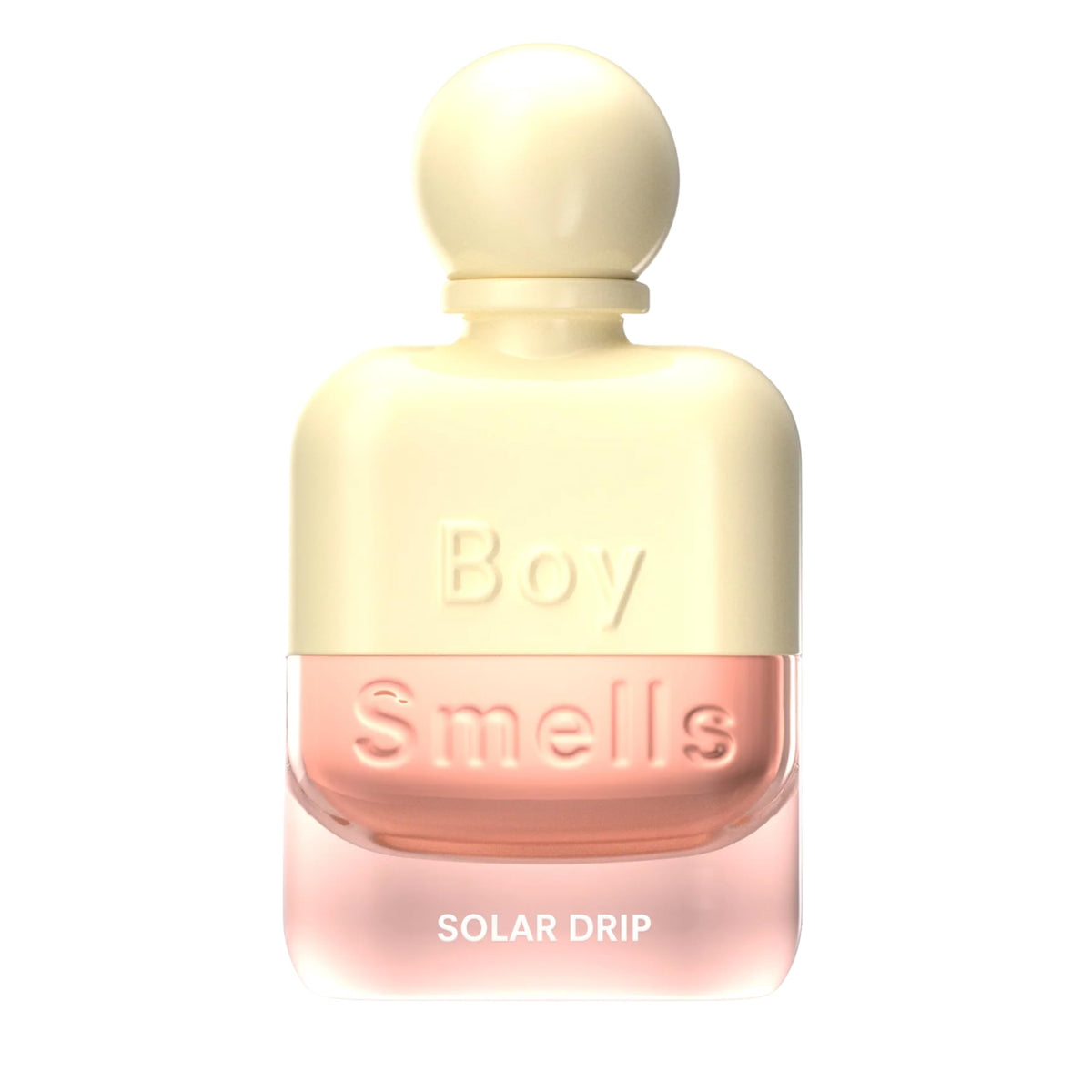 Boy Smells Solar Drip bottle-front view highlights a bright citrus opening for daytime wear.