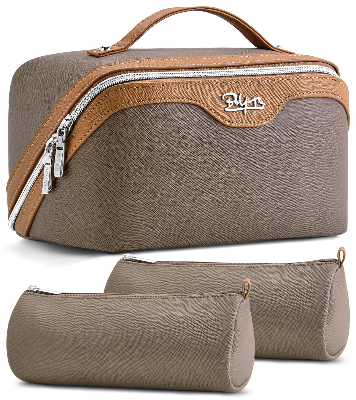 BOYATU A02 grey main bag with roomy compartments for organized travel.