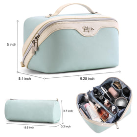 BOYATU A-06 blue travel bag with sturdy handle for easy carrying.