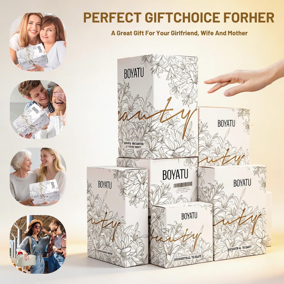 BOYATU gift-ready packaging with personalized card adds a thoughtful touch.