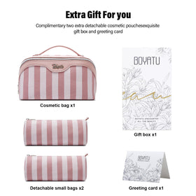 BOYATU large-capacity bag fits 230ml bottles and toiletries