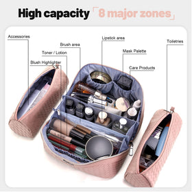 BOYATU large-capacity organizer fits everyday essentials and a 230ml bottle.