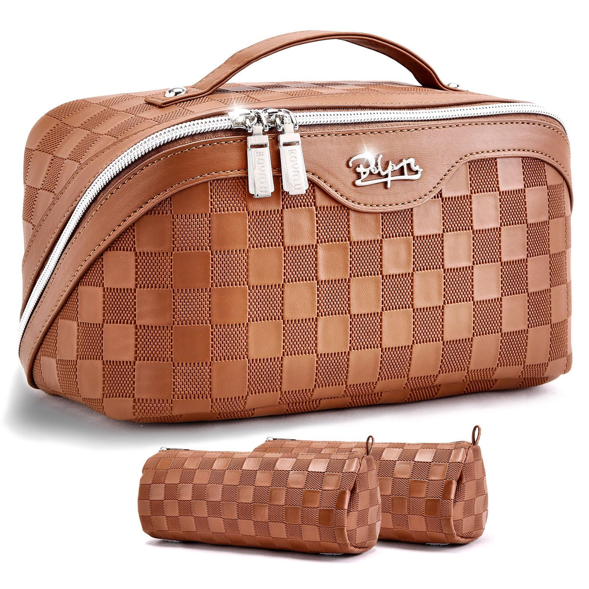 BOYATU 3-piece travel makeup bag set ready for organized packing