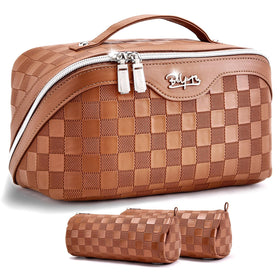 BOYATU 3-piece travel makeup bag set ready for organized packing