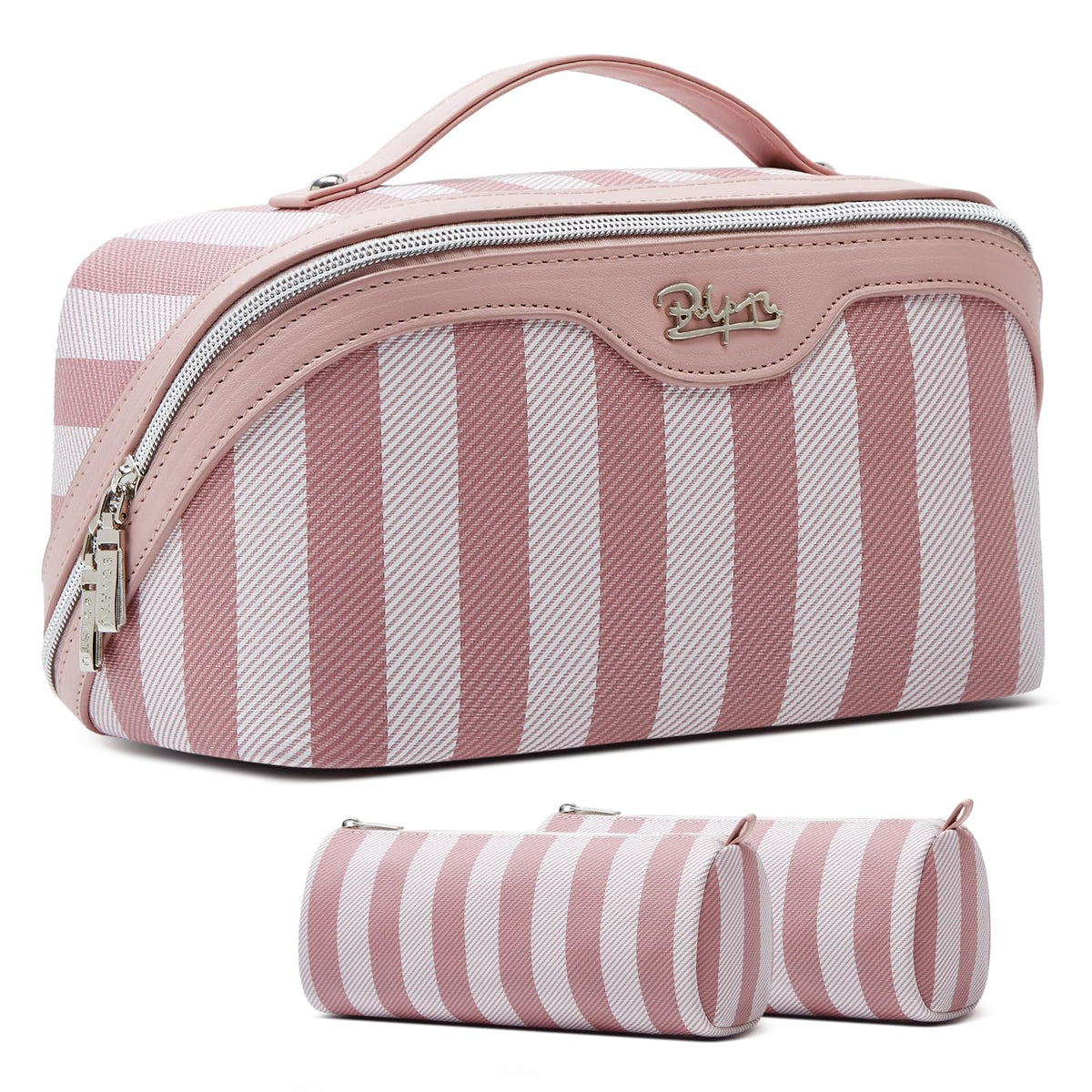 BOYATU travel makeup bag 3-piece set offers organized compartments for packing