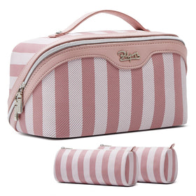BOYATU travel makeup bag 3-piece set offers organized compartments for packing