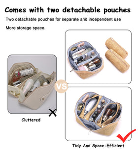 Boyatu floral bag shows large capacity, fitting 230 ml bottles.