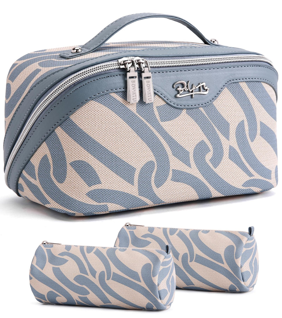 BOYATU Travel Makeup Bag large-capacity main compartment for organized cosmetics on the go