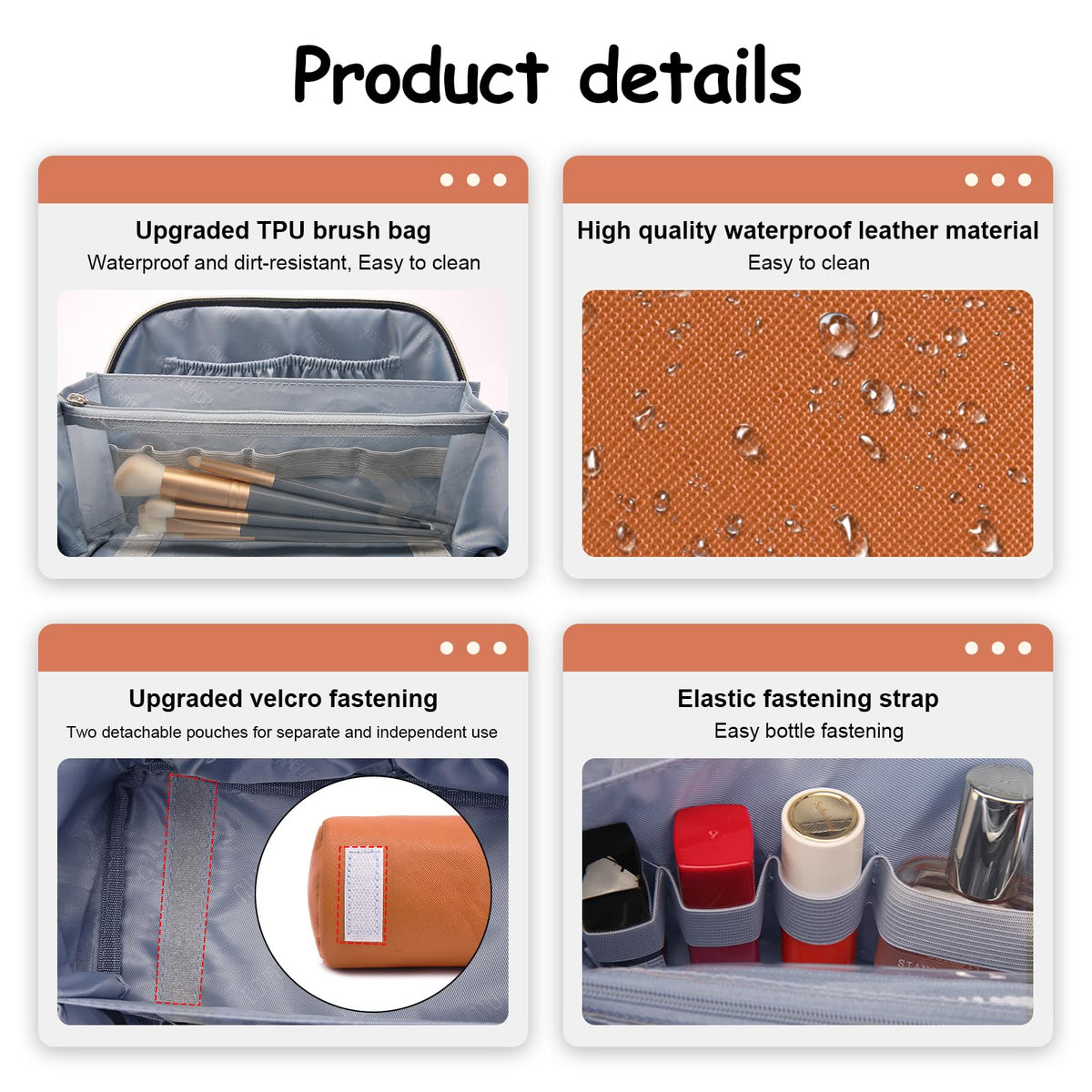 BOYATU small pouches store skincare items separately for quick packing