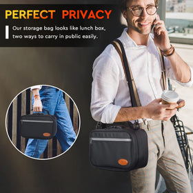 Portable travel-ready storage case suitable for home, hotel, car or dorm.