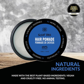 BOYZZ ONLY Black on White fragrance-free — ideal for sensitive scalps and all-day wear.
